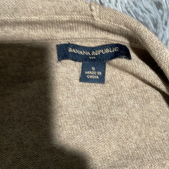 Banana Republic long draw-string waist hooded wool blend sweater. - Picture 7 of 8